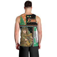 Ireland Christmas Men Tank Top Wren Boy With Shamrock Xmas Tree - Wonder Print Shop