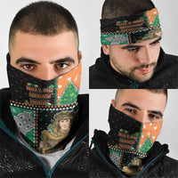 Ireland Christmas Neck Gaiter Wren Boy With Shamrock Xmas Tree - Wonder Print Shop