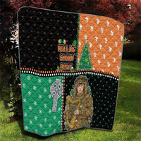 Ireland Christmas Quilt Wren Boy With Shamrock Xmas Tree - Wonder Print Shop