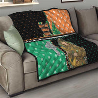 Ireland Christmas Quilt Wren Boy With Shamrock Xmas Tree - Wonder Print Shop