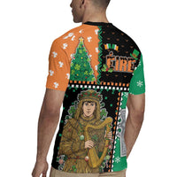 Ireland Christmas Rugby Jersey Wren Boy With Shamrock Xmas Tree - Wonder Print Shop