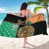 Ireland Christmas Sarong Wren Boy With Shamrock Xmas Tree - Wonder Print Shop