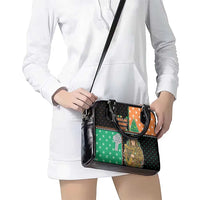 Ireland Christmas Shoulder Handbag Wren Boy With Shamrock Xmas Tree - Wonder Print Shop