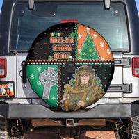 Ireland Christmas Spare Tire Cover Wren Boy With Shamrock Xmas Tree - Wonder Print Shop