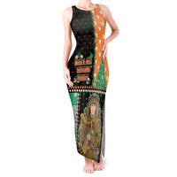 Ireland Christmas Tank Maxi Dress Wren Boy With Shamrock Xmas Tree - Wonder Print Shop
