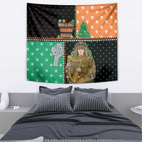 Ireland Christmas Tapestry Wren Boy With Shamrock Xmas Tree - Wonder Print Shop