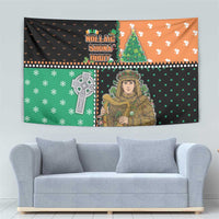 Ireland Christmas Tapestry Wren Boy With Shamrock Xmas Tree - Wonder Print Shop