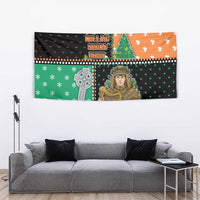 Ireland Christmas Tapestry Wren Boy With Shamrock Xmas Tree - Wonder Print Shop