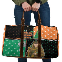 Ireland Christmas Travel Bag Wren Boy With Shamrock Xmas Tree - Wonder Print Shop