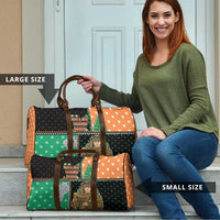 Ireland Christmas Travel Bag Wren Boy With Shamrock Xmas Tree - Wonder Print Shop