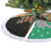 Ireland Christmas Tree Skirt Wren Boy With Shamrock Xmas Tree - Wonder Print Shop