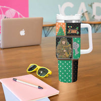 Ireland Christmas Tumbler With Handle Wren Boy With Shamrock Xmas Tree - Wonder Print Shop