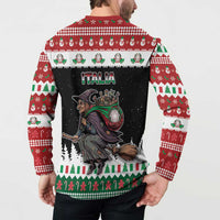 Italy Christmas Button Sweatshirt La Befana Buon Natale - Wonder Print Shop