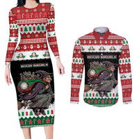 Italy Christmas Couples Matching Long Sleeve Bodycon Dress and Long Sleeve Button Shirt La Befana Buon Natale - Wonder Print Shop