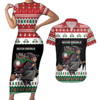 Italy Christmas Couples Matching Short Sleeve Bodycon Dress and Hawaiian Shirt La Befana Buon Natale - Wonder Print Shop
