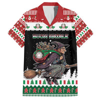 Italy Christmas Family Matching Off The Shoulder Long Sleeve Dress and Hawaiian Shirt La Befana Buon Natale - Wonder Print Shop
