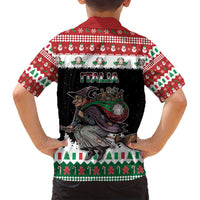 Italy Christmas Family Matching Tank Maxi Dress and Hawaiian Shirt La Befana Buon Natale - Wonder Print Shop