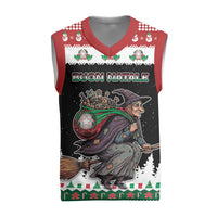 Italy Christmas Knitted V-Neck Vest La Befana Buon Natale - Wonder Print Shop