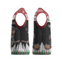 Italy Christmas Knitted V-Neck Vest La Befana Buon Natale - Wonder Print Shop