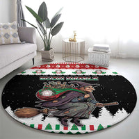 Italy Christmas Round Carpet La Befana Buon Natale - Wonder Print Shop