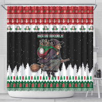 Italy Christmas Shower Curtain La Befana Buon Natale - Wonder Print Shop