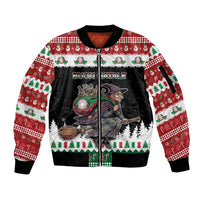 Italy Christmas Sleeve Zip Bomber Jacket La Befana Buon Natale - Wonder Print Shop