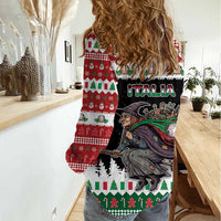 Italy Christmas Women Casual Shirt La Befana Buon Natale - Wonder Print Shop