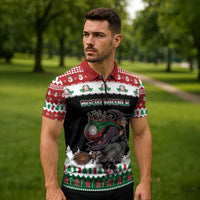 Italy Christmas Zipper Polo Shirt La Befana Buon Natale - Wonder Print Shop
