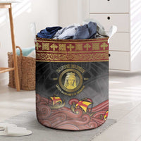 Danish Empire Laundry Basket Kalmar Union With Viking Patterns - Wonder Print Shop