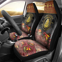 Danish Empire Car Seat Cover Kalmar Union With Viking Patterns - Wonder Print Shop