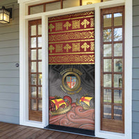 Danish Empire Door Cover Kalmar Union With Viking Patterns - Wonder Print Shop