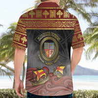 Danish Empire Hawaiian Shirt Kalmar Union With Viking Patterns - Wonder Print Shop