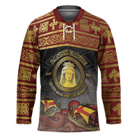 Danish Empire Hockey Jersey Kalmar Union With Viking Patterns - Wonder Print Shop