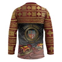 Danish Empire Hockey Jersey Kalmar Union With Viking Patterns - Wonder Print Shop