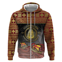 Danish Empire Hoodie Kalmar Union With Viking Patterns - Wonder Print Shop