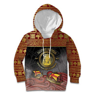 Danish Empire Kid Hoodie Kalmar Union With Viking Patterns - Wonder Print Shop