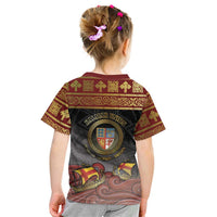 Danish Empire Kid T Shirt Kalmar Union With Viking Patterns - Wonder Print Shop