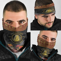 Danish Empire Neck Gaiter Kalmar Union With Viking Patterns - Wonder Print Shop
