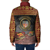 Danish Empire Padded Jacket Kalmar Union With Viking Patterns - Wonder Print Shop