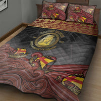 Danish Empire Quilt Bed Set Kalmar Union With Viking Patterns - Wonder Print Shop