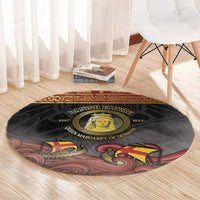Danish Empire Round Carpet Kalmar Union With Viking Patterns - Wonder Print Shop