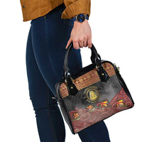 Danish Empire Shoulder Handbag Kalmar Union With Viking Patterns - Wonder Print Shop