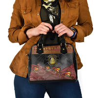Danish Empire Shoulder Handbag Kalmar Union With Viking Patterns - Wonder Print Shop