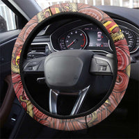 Danish Empire Steering Wheel Cover Kalmar Union With Viking Patterns - Wonder Print Shop