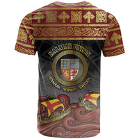 Danish Empire T Shirt Kalmar Union With Viking Patterns - Wonder Print Shop