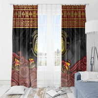 Danish Empire Window Curtain Kalmar Union With Viking Patterns - Wonder Print Shop