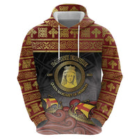 Danish Empire Zip Hoodie Kalmar Union With Viking Patterns - Wonder Print Shop