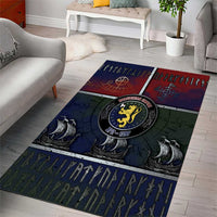 Norwegian Empire Area Rug Ancient Viking Patterns - Wonder Print Shop