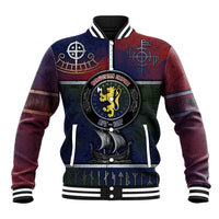 Personalized Norwegian Empire Baseball Jacket Ancient Viking Patterns - Wonder Print Shop