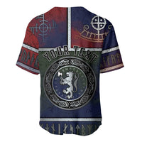 Personalized Norwegian Empire Baseball Jersey Ancient Viking Patterns - Wonder Print Shop